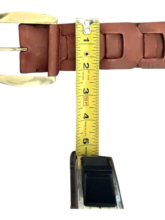 Vintage Ralph Lauren Woven Leather Belt 36 main image 13